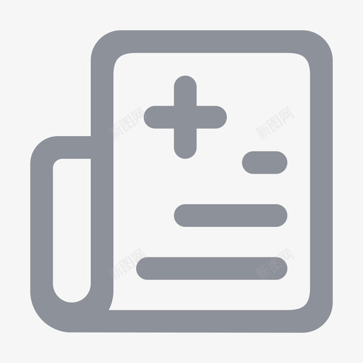 UI40首页医院咨询线性svg_新图网 https://ixintu.com 医院 线性 首页 咨询 资讯 简约 圆润