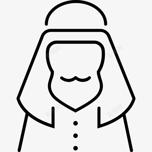 阿拉伯人男人人svg_新图网 https://ixintu.com 人人 男人 酋长 阿拉伯人 阿拉伯人头像 阿联酋