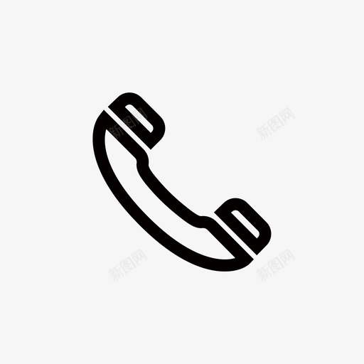 电话线框svg_新图网 https://ixintu.com 电话线