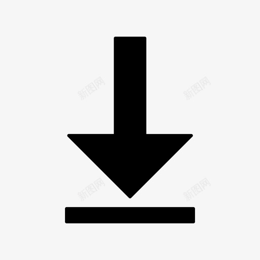 置底箭头svg_新图网 https://ixintu.com 置底 箭头