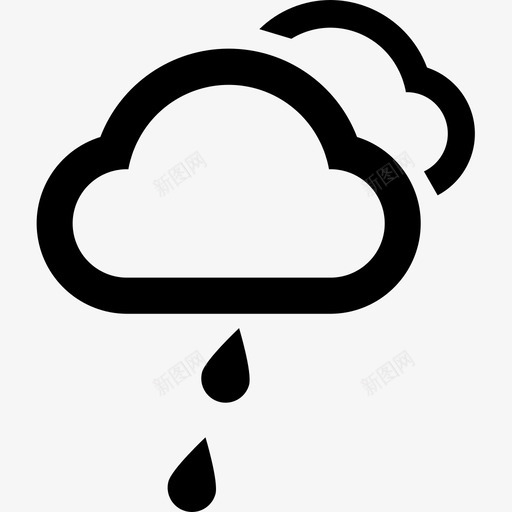 多云转小雨1svg_新图网 https://ixintu.com 多云 小雨