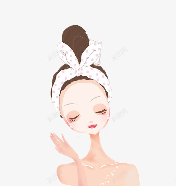 美女敷面膜png免抠素材_新图网 https://ixintu.com 美女 面膜