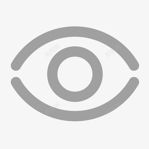 眼睛睁svg_新图网 https://ixintu.com 眼睛