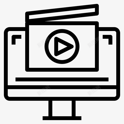 电影电影院电脑svg_新图网 https://ixintu.com 电影 电影院 电脑 脑电 影剧院观 看电影 大纲