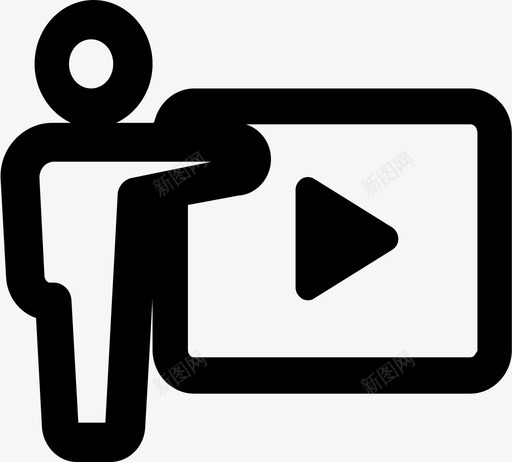 视频远程会议svg_新图网 https://ixintu.com 视频 远程会议