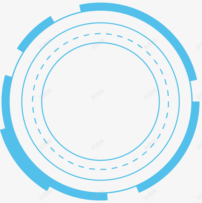 科技圆png免抠素材_新图网 https://ixintu.com 科技