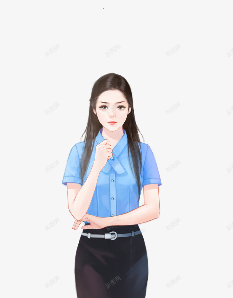 职业装女生l2png免抠素材_新图网 https://ixintu.com 职业装 女生