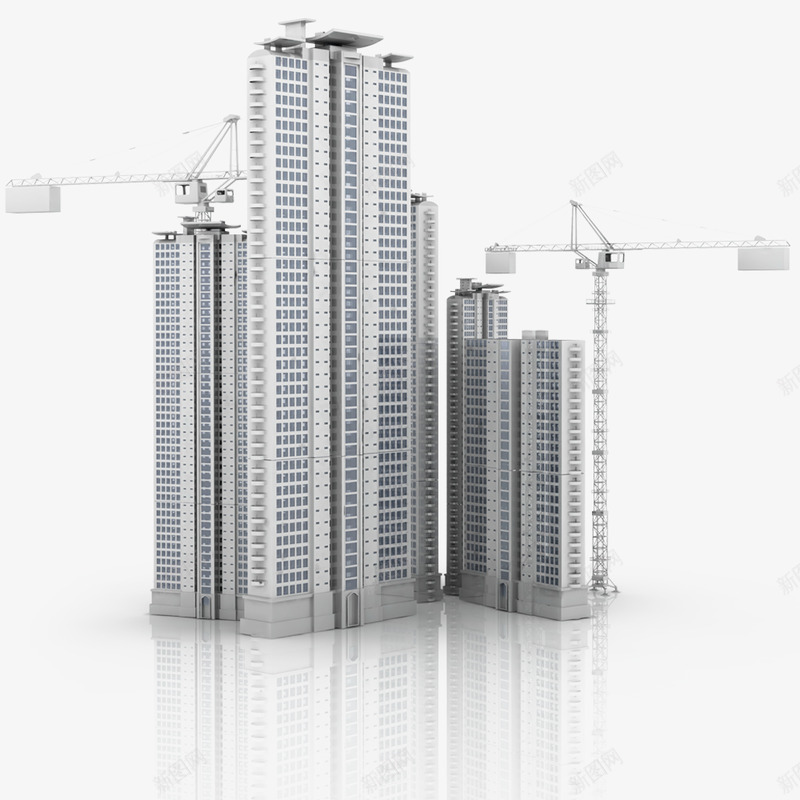楼房剪影png免抠素材_新图网 https://ixintu.com 楼房 剪影