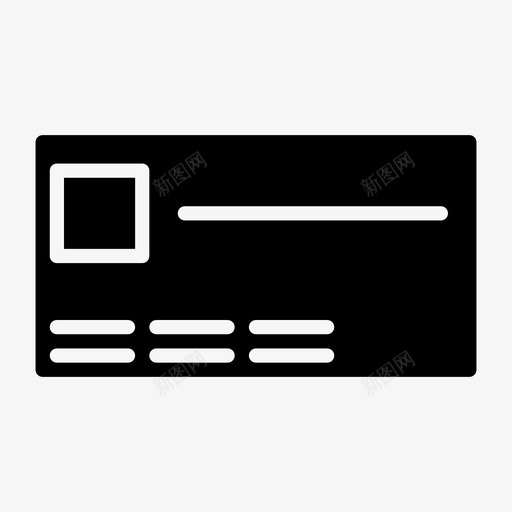 卡帐单卡付款svg_新图网 https://ixintu.com 帐单 付款 成本 支出 工作 字形