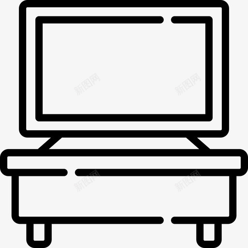 电视家庭生活51直系svg_新图网 https://ixintu.com 电视 家庭生活 直系