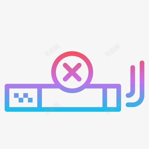 禁烟健康卫生3梯度svg_新图网 https://ixintu.com 禁烟 健康 卫生 梯度