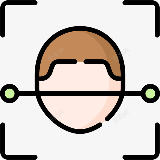 面部扫描虚拟现实112线性颜色svg_新图网 https://ixintu.com 面部 扫描 虚拟现实 线性 颜色