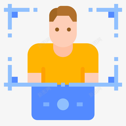 Facetime社交距离2扁平svg_新图网 https://ixintu.com 社交 距离 扁平