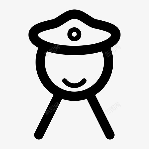 人物警察svg_新图网 https://ixintu.com 警察 人物
