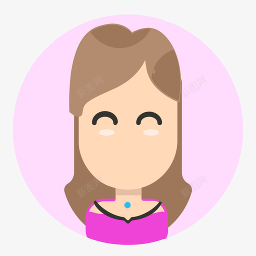 温柔女生小兰svg_新图网 https://ixintu.com 温柔 女生 小兰