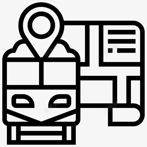 地图指针铁路56直线svg_新图网 https://ixintu.com 地图 指针 铁路 直线