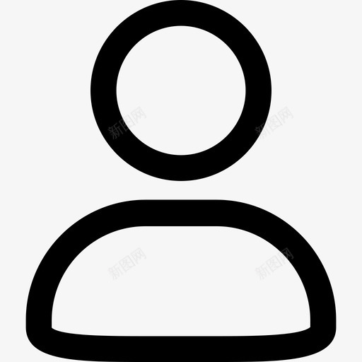 个人中心线svg_新图网 https://ixintu.com 个人 中心线