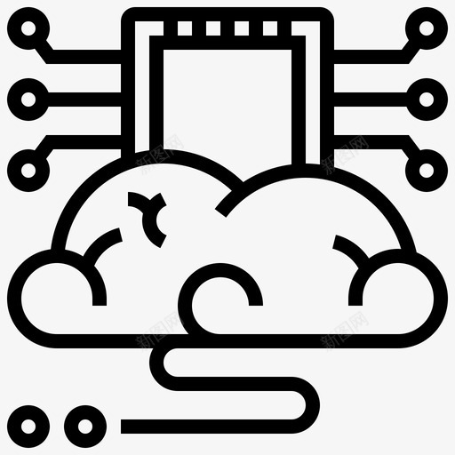 大脑人工智能120线性svg_新图网 https://ixintu.com 大脑 人工智能 线性