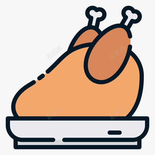 鸡肉屠夫44原色svg_新图网 https://ixintu.com 鸡肉 屠夫 原色