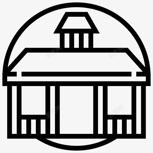 展馆建筑师花园svg_新图网 https://ixintu.com 展馆 建筑师 花园 露台 室外 城市 红线