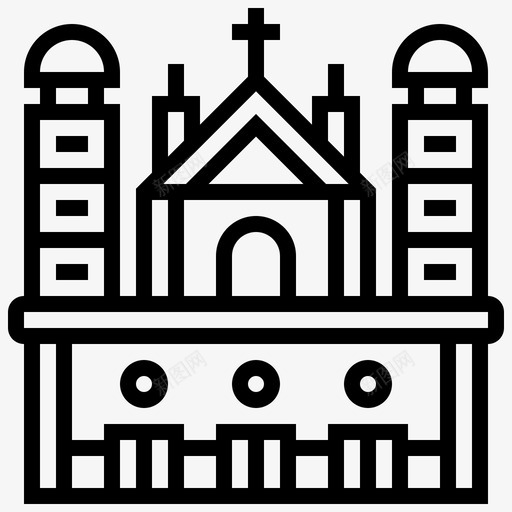 灵长类大教堂地标50直线形svg_新图网 https://ixintu.com 灵长类 大教堂 地标 直线 线形