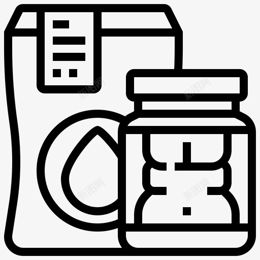 乳清蛋白饮食13线性svg_新图网 https://ixintu.com 乳清 蛋白 饮食 线性