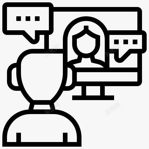 视频通话友谊66直系svg_新图网 https://ixintu.com 视频 通话 友谊 直系