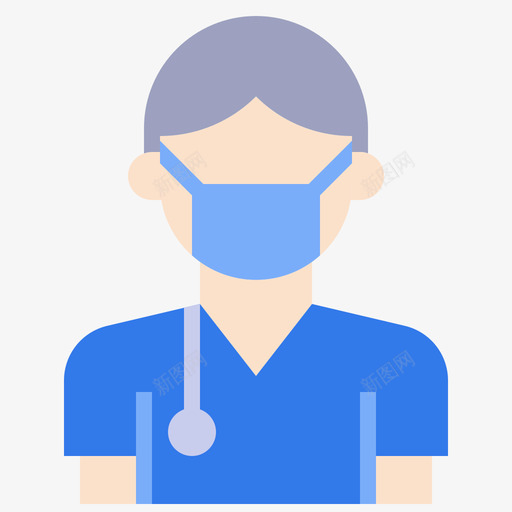 医生病毒传播63扁平svg_新图网 https://ixintu.com 医生 病毒 传播 扁平