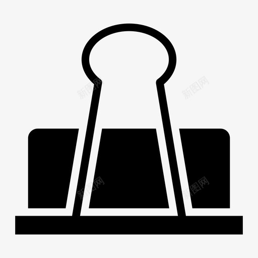 回形针活页夹夹子svg_新图网 https://ixintu.com 回形针 活页 夹子 便笺 商业 金融和 融和 银行 字形