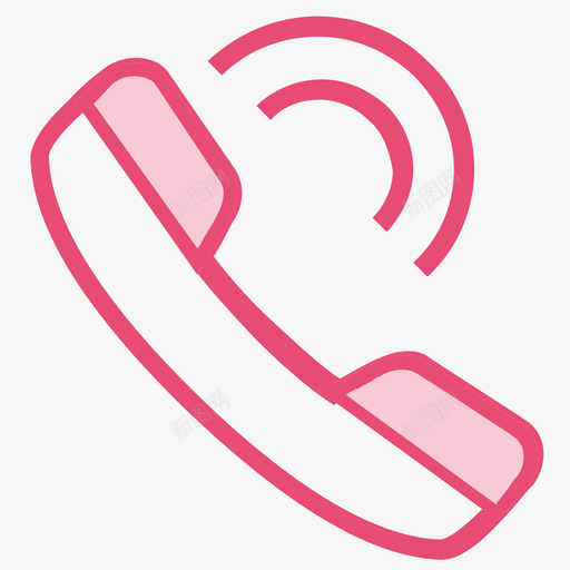 店铺装修icon电话咨询选中svg_新图网 https://ixintu.com 店铺 装修 电话咨询 选中