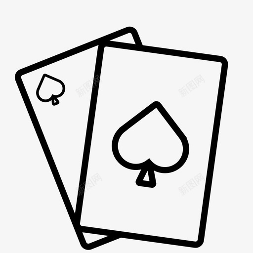 棋牌室svg_新图网 https://ixintu.com 单色 棋牌 棋牌室图标 简约 线性