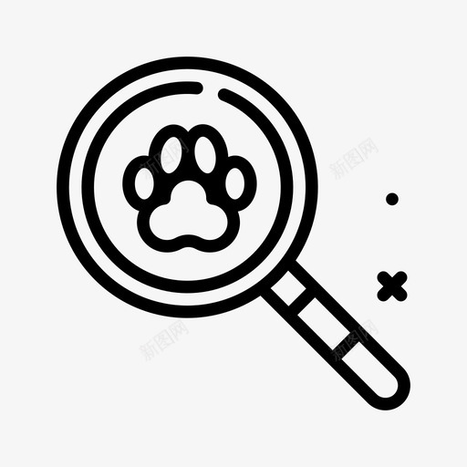 爪印狩猎14线状svg_新图网 https://ixintu.com 爪印 狩猎 线状