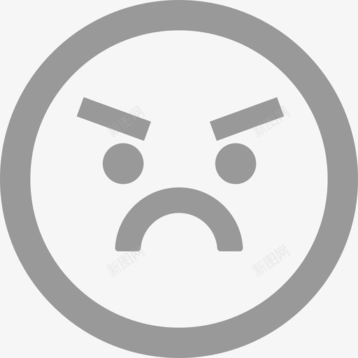 表情灰svg_新图网 https://ixintu.com 表情 单色 线性