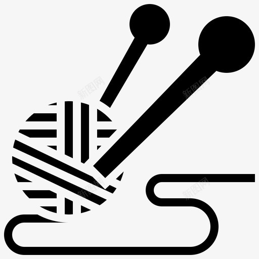 纱线工艺手工制作svg_新图网 https://ixintu.com 纱线 工艺 手工 手工制 制作 针织 别针 缝纫 字形
