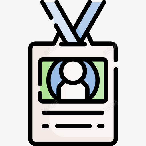身份证新闻80线性颜色svg_新图网 https://ixintu.com 身份证 新闻 线性 颜色