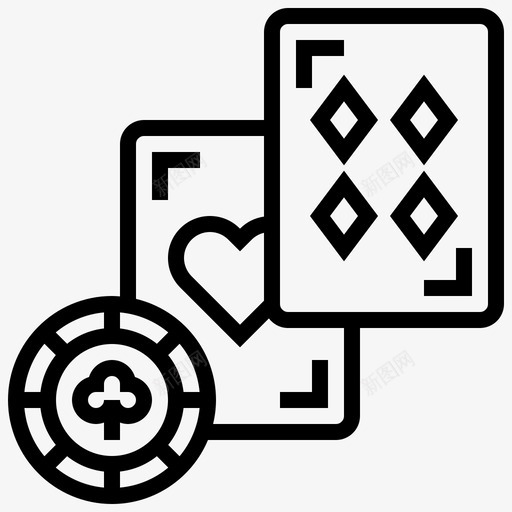 21点赌博纸牌svg_新图网 https://ixintu.com 赌博 纸牌 筹码 游戏 赌场