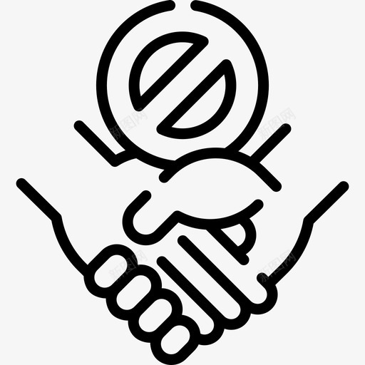 请勿触摸冠状病毒预防线性svg_新图网 https://ixintu.com 请勿 触摸 冠状 病毒 预防 线性