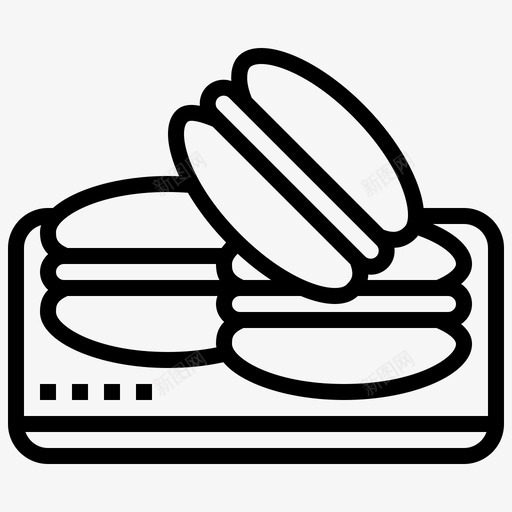 马卡龙饼干曲奇svg_新图网 https://ixintu.com 马卡 龙饼干 饼干 曲奇 法式 糕点 面包机