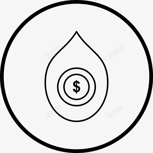 美元下跌金融石油svg_新图网 https://ixintu.com 美元 下跌 金融 石油 线图 图标