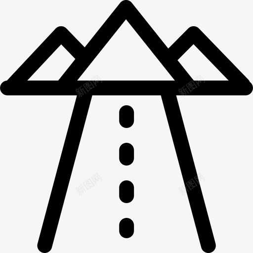 山脉景观91线性svg_新图网 https://ixintu.com 山脉 景观 线性