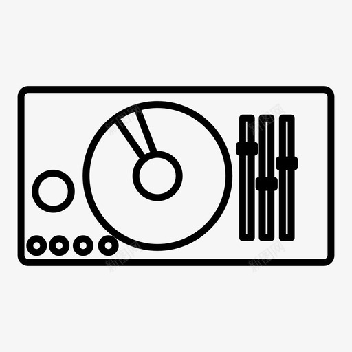 djdj套装乐器svg_新图网 https://ixintu.com 套装 乐器 音乐 唱片