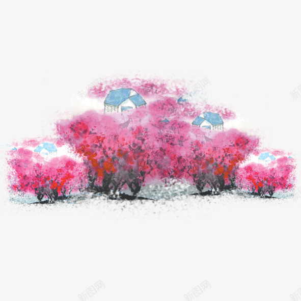 水彩樱花唯美手绘浪漫粉色花朵婚礼影楼婚纱透明PSpng免抠素材_新图网 https://ixintu.com 水彩 樱花 唯美 手绘 浪漫 粉色 花朵 婚礼 影楼 婚纱 透明