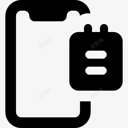 智能手机办公用品1已填充svg_新图网 https://ixintu.com 智能 手机 办公用品 填充