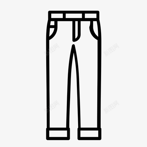 西裤牛仔02svg_新图网 https://ixintu.com 西裤 牛仔