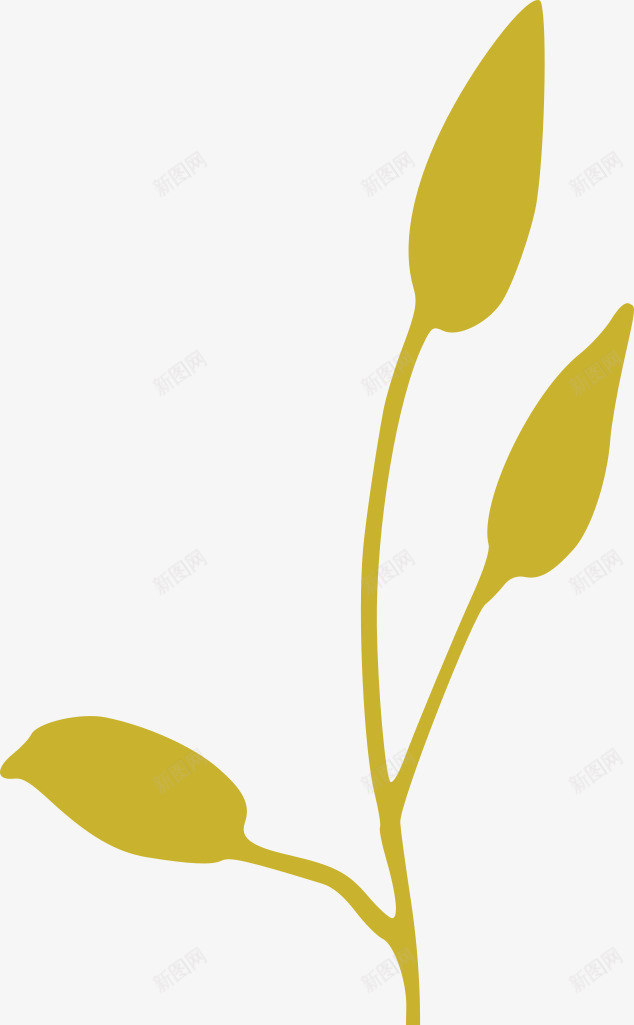 线性花草手绘插画65png免抠素材_新图网 https://ixintu.com 线性 花草 手绘 插画