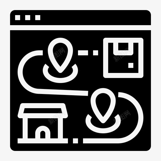 跟踪后勤125填充svg_新图网 https://ixintu.com 跟踪 后勤 填充