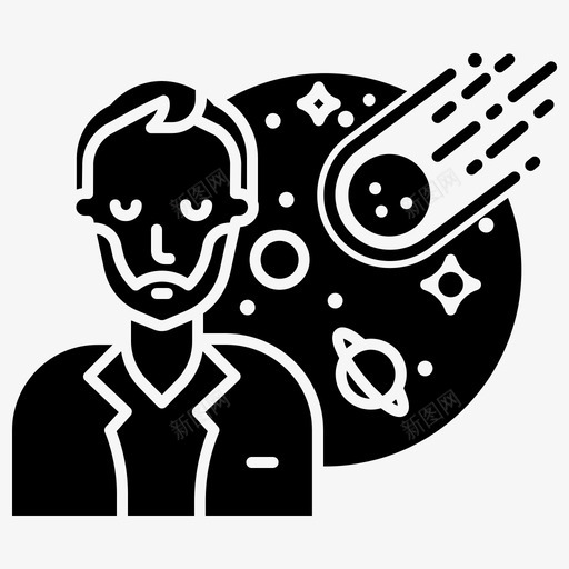 科学家太空229字形svg_新图网 https://ixintu.com 科学家 太空 字形