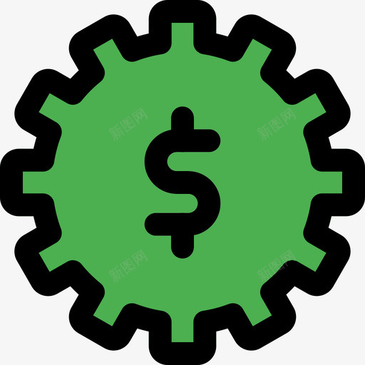 齿轮商务用品4线颜色svg_新图网 https://ixintu.com 齿轮 商务 用品 颜色