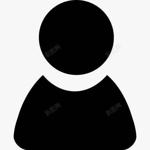 01寄件人图标svg_新图网 https://ixintu.com 图标 寄件人 人物 小人 我的 用户 用户中心 填充 单色 商务 圆润