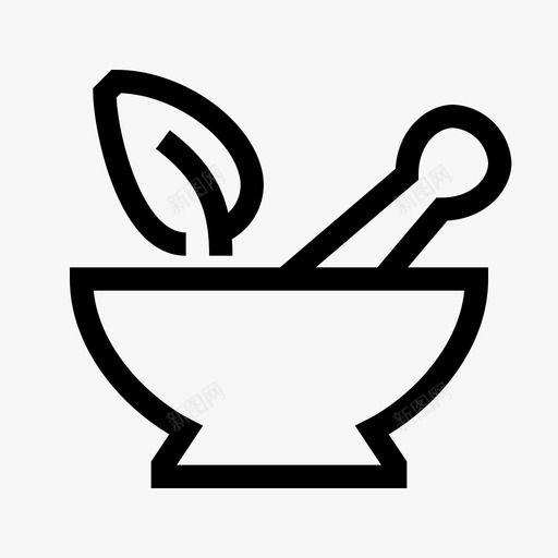 研钵解毒剂药物svg_新图网 https://ixintu.com 药物 研钵 解毒剂 草药 健康